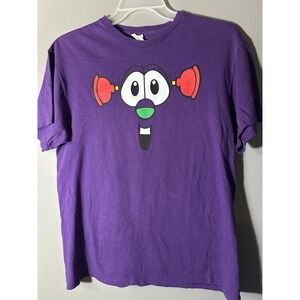 Vintage 90s Veggie Tales Larry-Boy Ringer T-Shirt Size Large